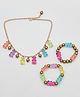 Lime By Manika Set Of 3 Gummy Bear Beads Embellished Jewellery Combo Set- Multi Colour