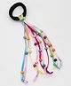 Lime By Manika Dangling Beads Embellished Ribbon Detailed Rubber Band - Multi Colour