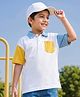 Kookie Kids Cotton Knit Half Sleeves Solid Color Polo T-Shirt - Multicolor