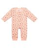 Superminis Full Sleeves Bears Printed Romper - Peach