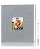 Mold Your Memories Adhesive Photo Album with Customizable Cover | 40 Pages Scrapbook with Metallic Pen & Stickers | Gift Box (Grey 40 Page)
