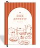 7mm Recipe Journal | Bon Appetit | Make your own Recipe and Cook Book | Kitchen Essential | A5 Size | 4 Sticker sheets | Hardbound and Laminated | 14.8 X 21 cms | Brown