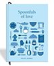 7mm Recipe Journal | Spoonfuls of Love | Make your own Recipe and Cook Book | Kitchen Essential | A5 Size | 4 Sticker sheets | Hardbound and Laminated |14.8 X 21 cms | Blue