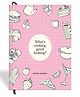 7mm Recipe Journal |What's Cooking Good Looking| Make your own Recipe and Cook Book | Kitchen Essential | A5 Size | 4 Sticker sheets | Hardbound and Laminated |14.8 X 21 cms | Pink