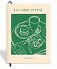 7mm Recipe Journal | Eat Make Repeat | Make your own Recipe and Cook Book | Kitchen Essential | A5 Size | 4 Sticker sheets | Hardbound and Laminated |14.8 X 21 cms | Beige