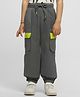 Somersault Cotton Colour Blocked Pant - Grey
