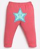Somersault Star Patch Detailed Leggings - Pink