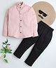 BAATCHEET Cotton Full Sleeves Solid Shirt & Pant Set - Pink