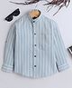 BAATCHEET Cotton Full Sleeves Striped Printed Shirt - Green