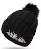 Tipy Tipy Tap Fur Ball Detailed Cap - Black
