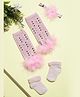 Tipy Tipy Tap Dots & Stars Designed Leg Warmers With Socks & Headband - Pink