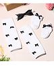 Tipy Tipy Tap Bow Embellished Leg Warmers With Socks & Headband - White