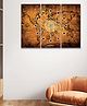 Olivetree set of 2 Wall Art with Wall Clock for living room,bedroom,kitchen,office & Home Decor - Multi 16