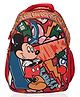 Kuber Industries School-College Bag | Disney Mickey Boy Backpack for Boys and Girls | 4 Compartment Travel Backpack | Water Resistant Bookbag | Bag for Daily Routine | Laptop Bag | Large | Red -Height 17 Inch