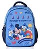 Kuber Industries School-College Bag | Disney Mickey Donald Backpack for Boys and Girls | 1 Compartment Travel Backpack | Water Resistant Bookbag | Bag for Daily Routine | Laptop Bag | Large | Blue-Height 17 Inch