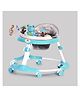 PLAYROOTS Multifunctional Frog Face Baby Walker with Removable Musical Tray & 2 Level Height Adjustment - Blue