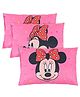 Kuber Industries Pack of 3 Soft And Cozy Pillow for Baby | 12x18 Inches Comfortable Toddler Pillow | Sleeping Cushion for Kids Bedtime | Disney Minnie - Pink