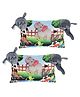 Kuber Industries Pack of 2 Soft And Cozy Pillow for Baby | 12x18 Inches Comfortable Toddler Pillow for 2 Year Olds | Sleeping Cushion for Kids Bedtime | Elephant Print - Grey