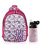 Kuber Industries ( Set of 2 ) Backpack & Water Bottle Combo Set | Stay Cool Unicorn | School-College Bag with ( 350 ml ) Insulated Water Bottle | Perfect Combo For Adults & Kids | Pink - Height 17 Inches