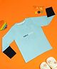 PURPLE UNITED KIDS Single Jersey Full Sleeves Fun Vibes Text Puff Printed Tee - Light Blue