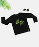 PURPLE UNITED KIDS Single Jersey Full Sleeves Techie Chap Text Printed Tee - Black