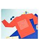 PURPLE UNITED KIDS Single Jersey Full Sleeves Brand Name Printed Tee - Coral