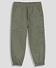 PURPLE UNITED KIDS Solid Pocket Detailed Trousers - Olive Green