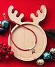 Bobbles & Scallops Christmas Theme Reindeer Designed Necklace - Red
