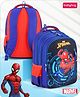 Babyhug Marvel Spiderman School Back Pack 15.8 Inch| 3 Compartments 1 Pockets| 2 Bottle Pouches| Water Resistant|Padded Adjustable Shoulder Straps|Breathable Mesh Back Panel Blue - Height 15.8Inches