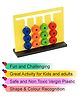Azhari Early Development Bricks & Blocks Learning Colour and Pattern Matching Montessori Slide Puzzle Game for Kids Color & Design May Vary