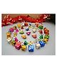 Craftvatika 50 Pcs Christmas Mini Ornaments Decoration Set - Christmas Tree Decoration Items