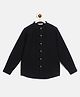 Campana 100% Cotton Full Sleeves Solid Shirt - Black