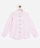 Campana 100% Cotton Full Sleeves Solid Shirt - Light Pink
