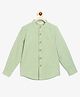 Campana 100% Cotton Full Sleeves Solid Shirt - Sage Green