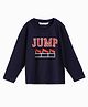 Campana 100% Cotton Knit Full Sleeves Jump Printed T-Shirt - Navy Blue