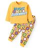 Babyhug Marvel Single Jersey Knit Full Sleeves Night Suit With Avengers Graphics - Yellow