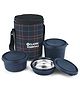 Classic Essentials Microwave Safe, Insulated, Leak Proof 3 Containers Lunch Box, 1250 ml, Blue