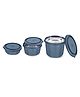 Classic Essentials Stainless Steel Microwave Safe Containers with Lids Lunch Box, 3 Containers Lunch Box (1250 ml, Thermoware)
