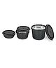 Classic Essentials Stainless Steel Microwave Safe Containers with Lids Lunch Box, 3 Containers Lunch Box (1250 ml, Thermoware)