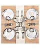 Classic Essentials Pack of 32 Stainless Steel Peacock Lazer Design Stainless Steel Heavy Gauge Shagun|Bartan Set Dinner Set (Silver)