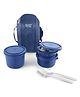 Classic Essentials Set of 3 Microwave Safe, Thermoware Lunch Box 1250 ml, Blue