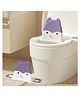 R for Rabbit Minimo Fuzzy Potty Training Backrest for Baby Ergonomic Design & Anti Skid Rubber Base for Infant/Kids 1 to 7 Years Weight Up to 25Kg (Purple)