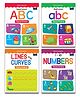 My First Writing Fun Tracing Workbook - Set of 4 Books - Capital Letters, Small Letters, Numbers (1-10) & Lines and Curves - 3 Years To 4 Years 