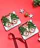 Voncasa Glossy Green Plastic Christmas Party Spectacles Set Of 2