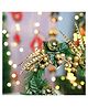 VONCASA Glossy Green Plastic Christmas Wreath