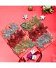 Voncasa Glossy Golden & Silver Christmas Decoration Plastic Star Set Of 2 (12 Pcs)