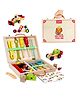 Wudly - Wooden Tool Kit Set With Tool Box 33 Pieces - Multicolour