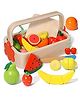 Wudly Wooden Fruit Cutting Basket Set