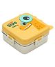 SCHOOLISH Cartoon Dinosaur Children Double Layers Leakproof 304 Stainless Steel Food Container bpa Free Steel Layer Kids School Tiffin bento 3 Compartment 1120ml+70ml Lunch Box- PACK OF 1- COLOR MAY VARY