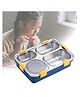 SCHOOLISH Lunch Box 4 Compartment Insulated 850ml + 150ml Lunch Box Stainless Steel Tiffin Box for Boys, Girls, School & Office Men- PACK OF 1-COLOR MAY VARY